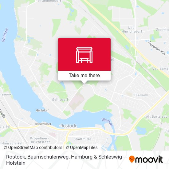 Rostock, Baumschulenweg map