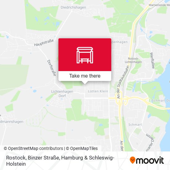 Rostock, Binzer Straße map