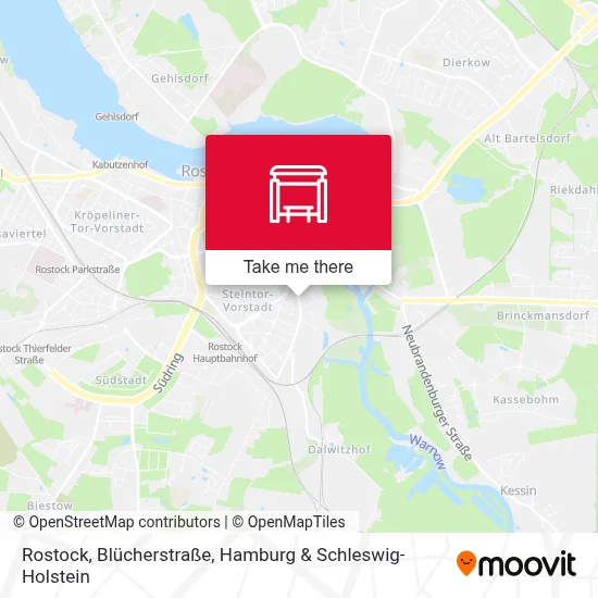 Rostock, Blücherstraße map