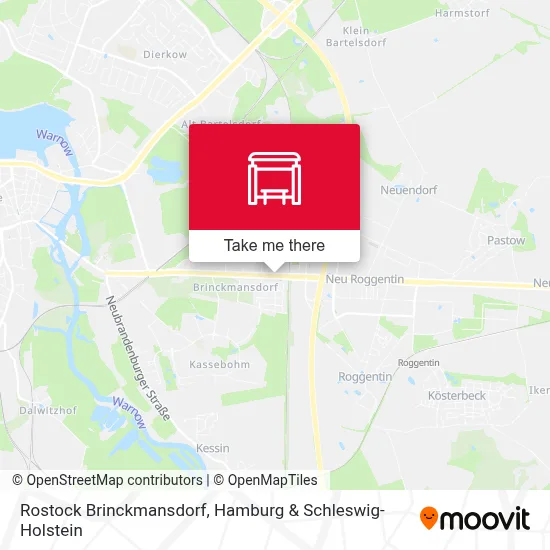 Rostock Brinckmansdorf map