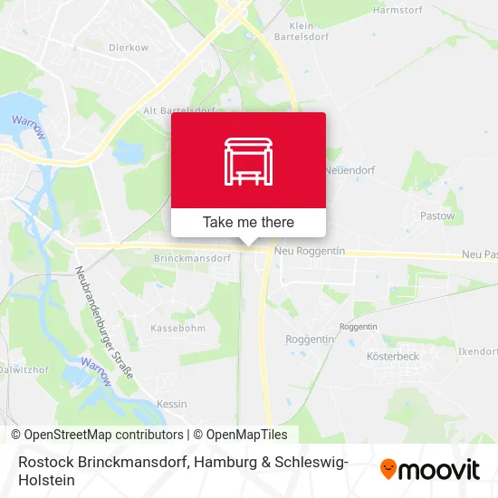 Rostock Brinckmansdorf map