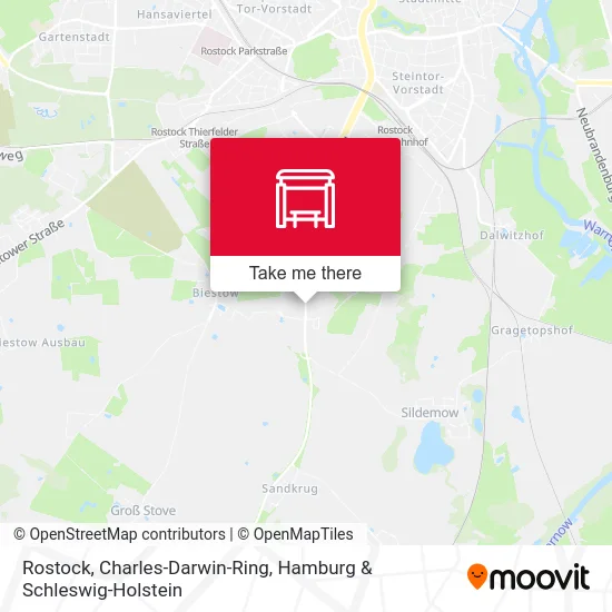 Rostock, Charles-Darwin-Ring map