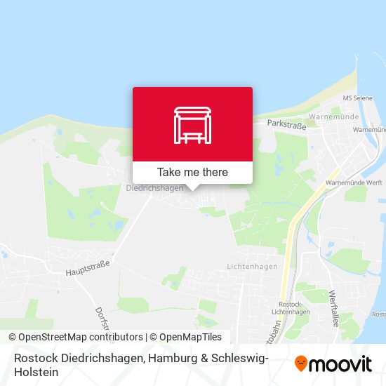 Rostock Diedrichshagen map