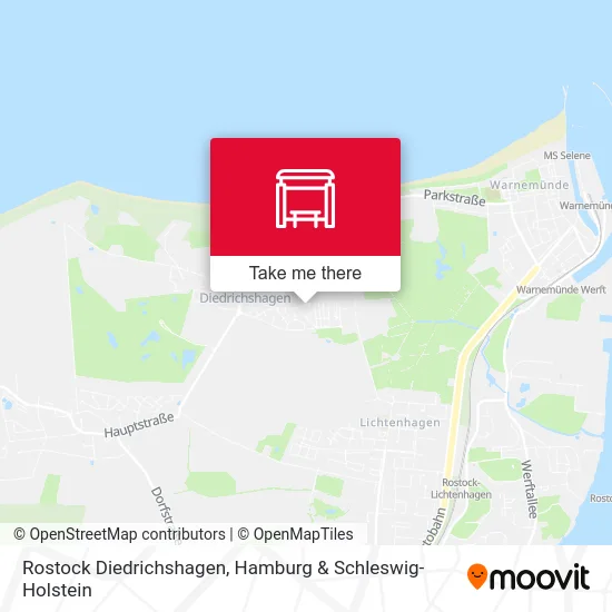 Rostock Diedrichshagen map