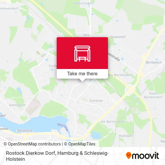 Rostock Dierkow Dorf map