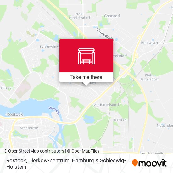 Rostock, Dierkow-Zentrum map