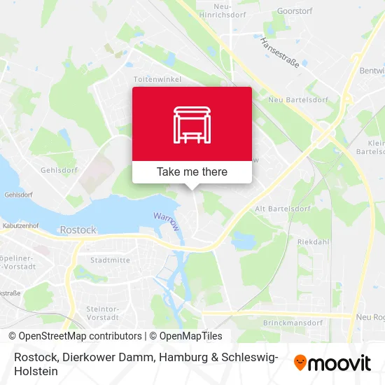 Rostock, Dierkower Damm map