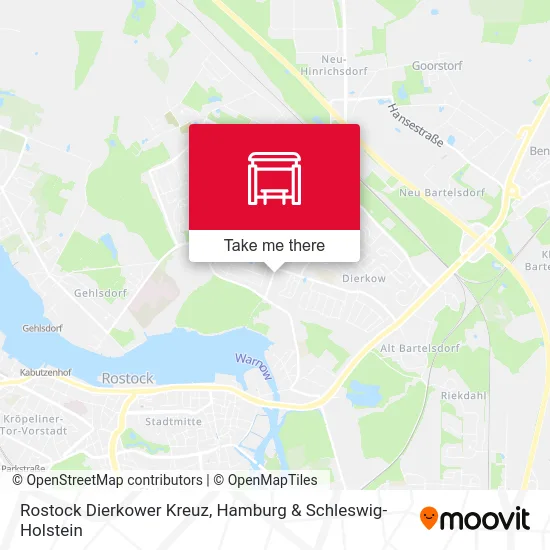 Rostock Dierkower Kreuz map