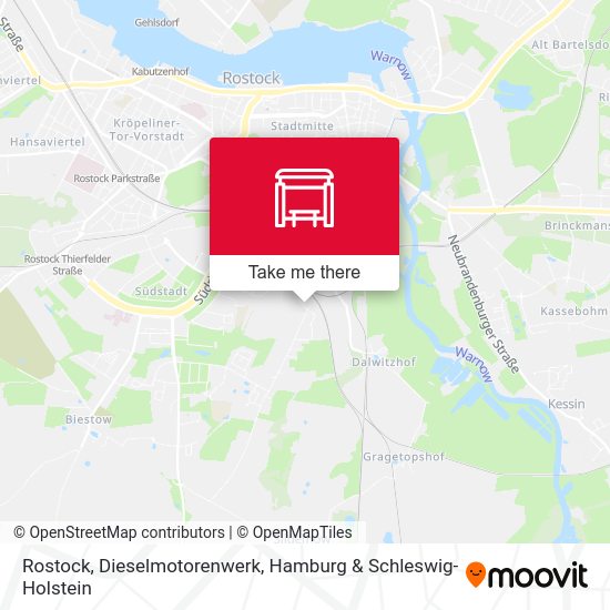 Rostock, Dieselmotorenwerk map