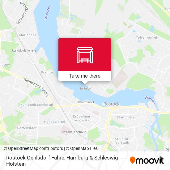 Rostock Gehlsdorf Fähre map