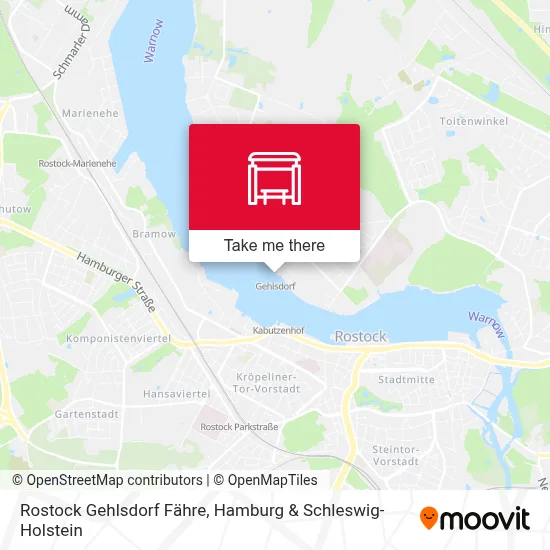 Rostock Gehlsdorf Fähre map