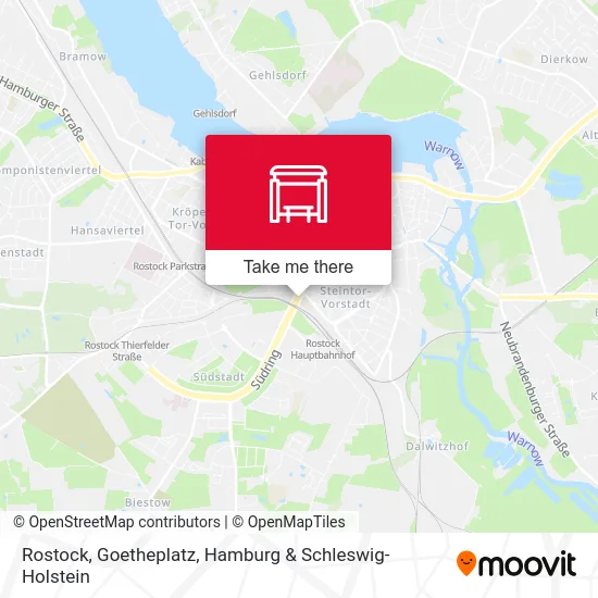 Rostock, Goetheplatz map