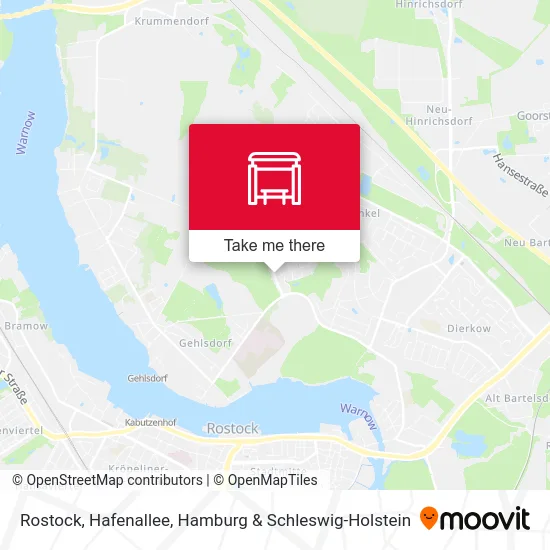 Rostock, Hafenallee map