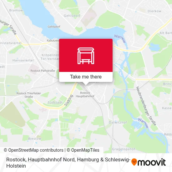 Rostock, Hauptbahnhof Nord map