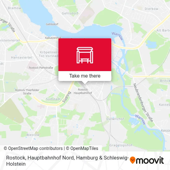Rostock, Hauptbahnhof Nord map