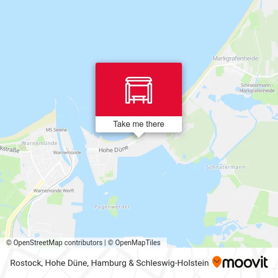Rostock, Hohe Düne map