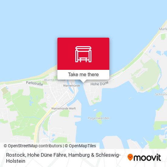 Rostock, Hohe Düne Fähre map