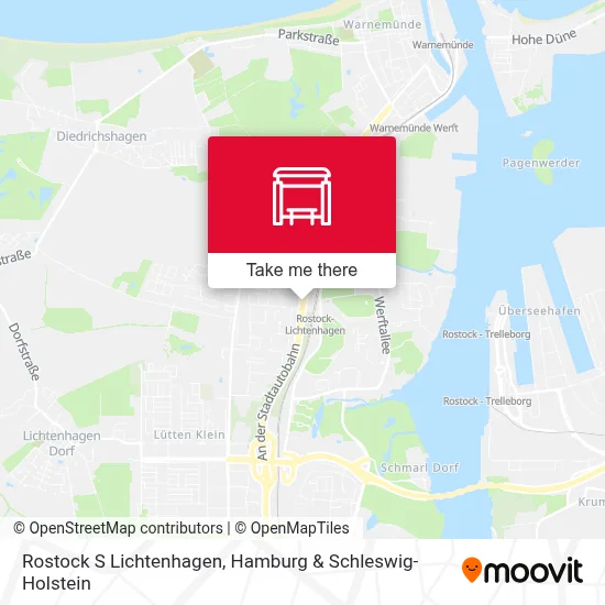 Rostock S Lichtenhagen map