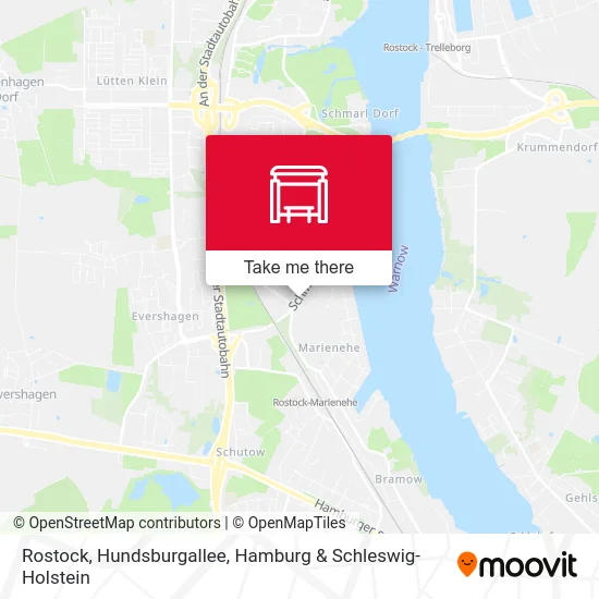 Rostock, Hundsburgallee map