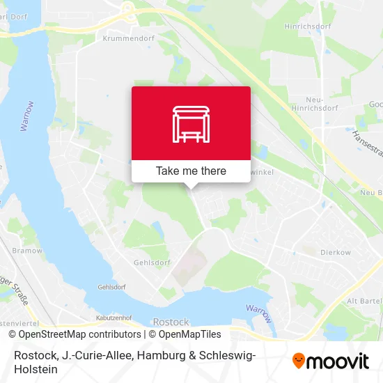 Rostock, J.-Curie-Allee map