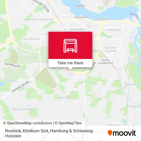 Rostock, Klinikum Süd map