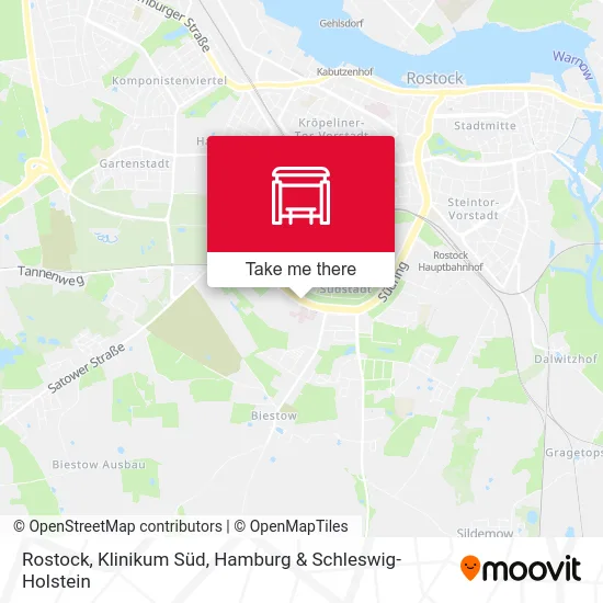 Rostock, Klinikum Süd map