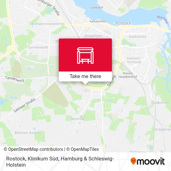 Rostock, Klinikum Süd map