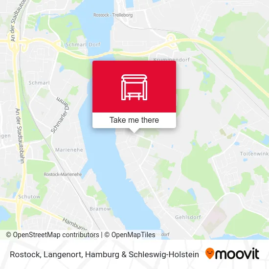 Rostock, Langenort map