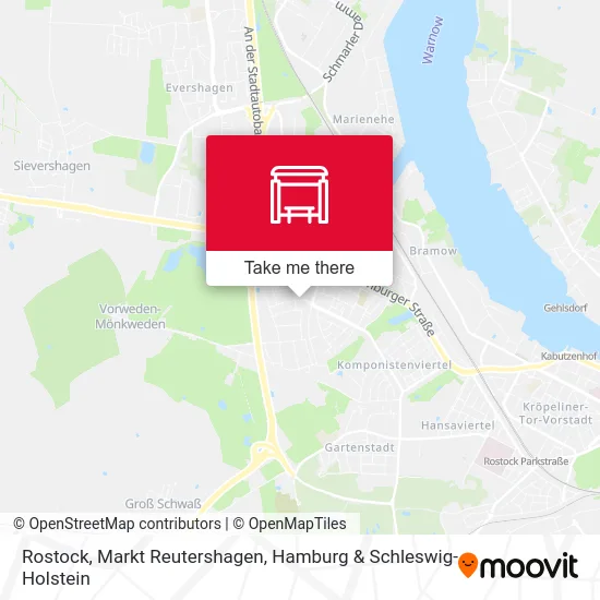 Карта Rostock, Markt Reutershagen