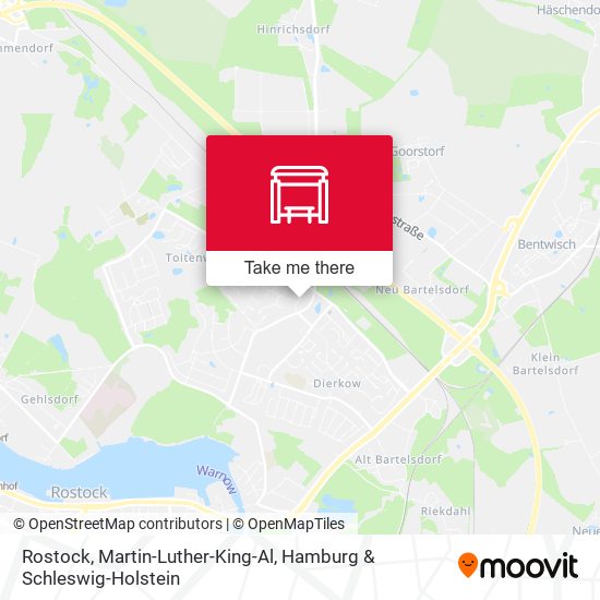 Rostock, Martin-Luther-King-Al map