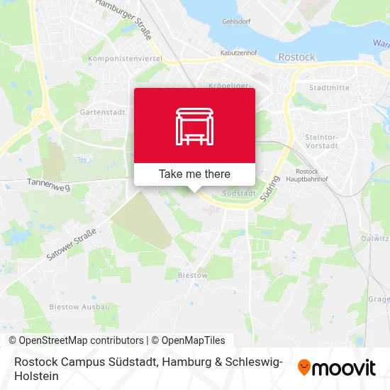 Rostock Campus Südstadt map