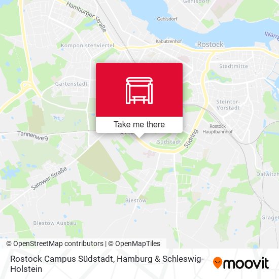 Rostock Campus Südstadt map