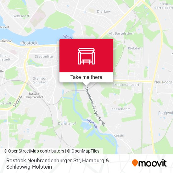 Rostock Neubrandenburger Str map