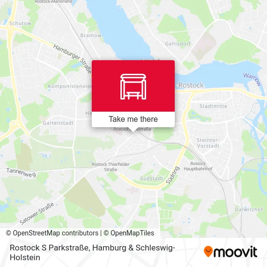 Rostock S Parkstraße map