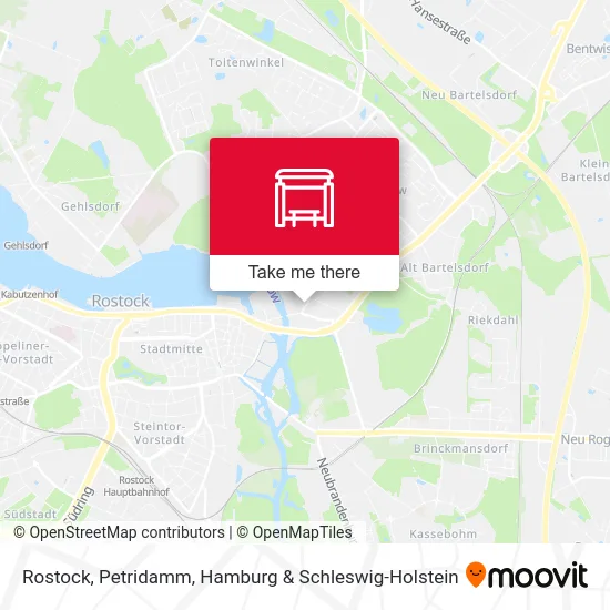 Rostock, Petridamm map