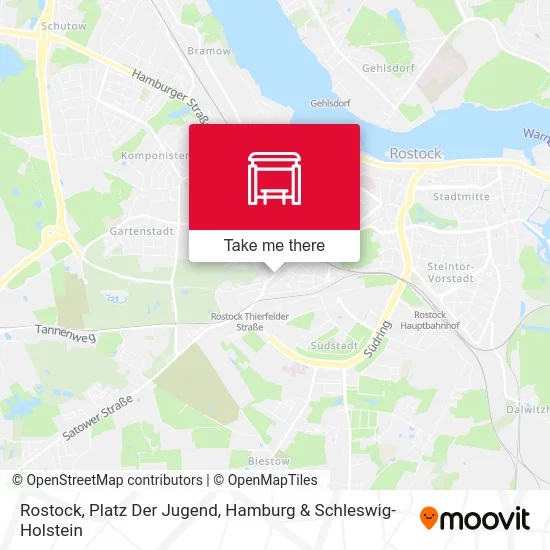 Rostock, Platz Der Jugend map