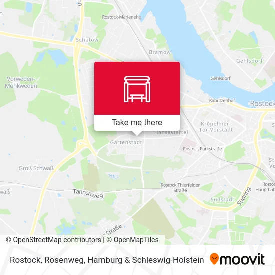 Rostock, Rosenweg map