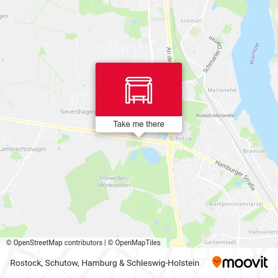 Rostock, Schutow map