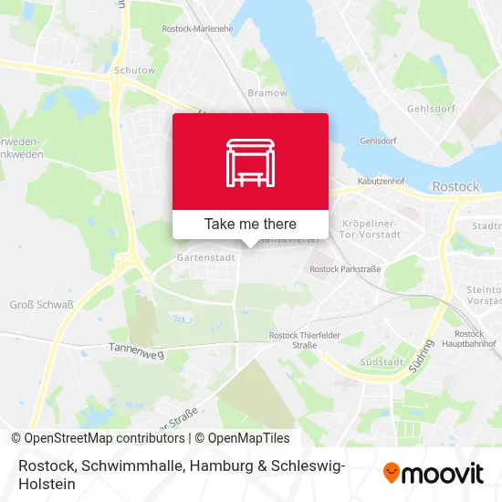 Rostock, Schwimmhalle map