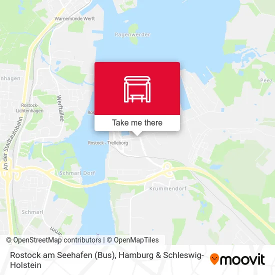 Карта Rostock am Seehafen (Bus)