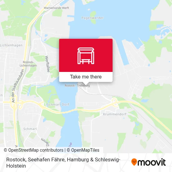 Rostock, Seehafen Fähre map