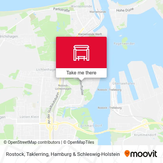 Rostock, Taklerring map