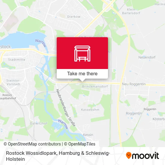 Rostock Wossidlopark map