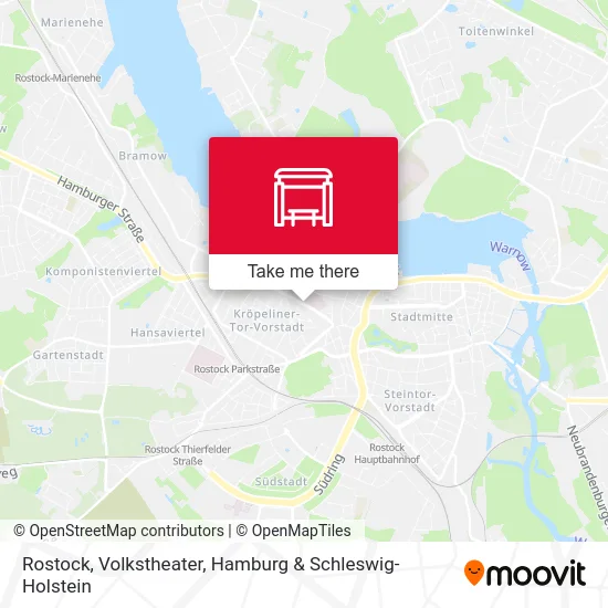 Rostock, Volkstheater map