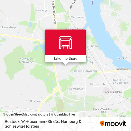 Rostock, W.-Husemann-Straße map