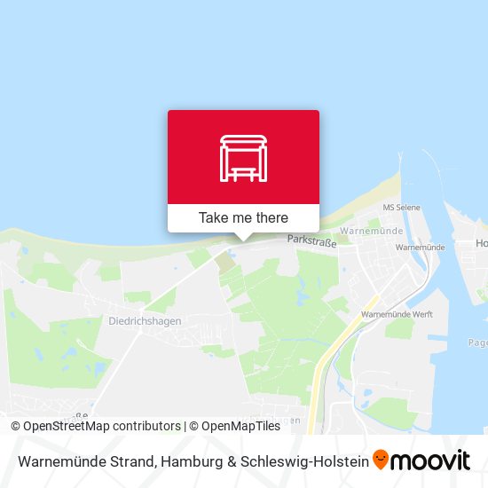 Warnemünde Strand map