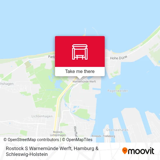 Rostock S Warnemünde Werft map