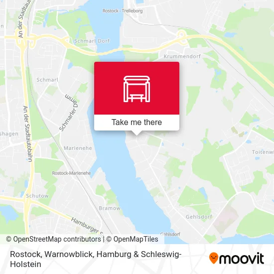 Rostock, Warnowblick map