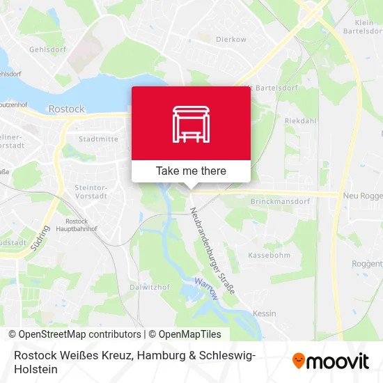 Rostock Weißes Kreuz map