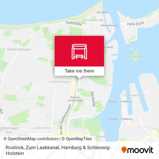 Rostock, Zum Laakkanal map